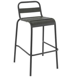 Tabouret de bar gris anthracite 96x53x56 cm Bastille Flexmob