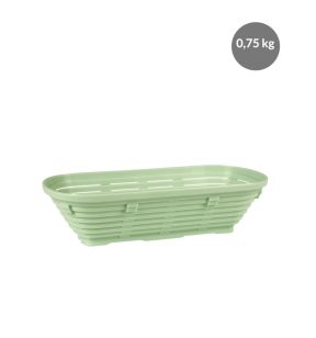 Rijsmandje Zonder deksel groen plastic xx9 0.75 L geperforeerde bodem geperforeerde wanden Gilac