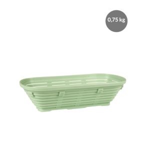 Rijsmandje Zonder deksel groen plastic xx9 0.75 L geperforeerde bodem geperforeerde wanden Gilac