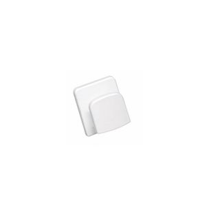 Patère simple rectangulaire blanc plastique Gilac