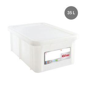 Bak With cover wit plastic xx23 35 L vaste bodem volle wanden Gilac