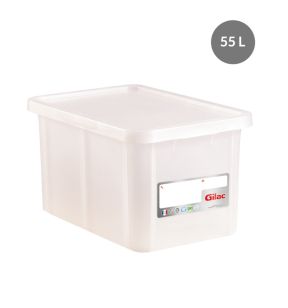 Bak With cover wit plastic xx33 55 L vaste bodem volle wanden Gilac