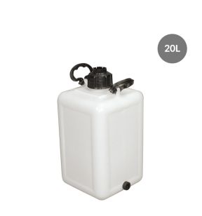 Buikfles With cover wit plastic xx45 20 L vaste bodem volle wanden Gilac