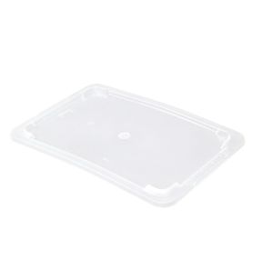 Deksel voor platte bak 5 l doorzichtig plastic xx1.5 Gilac