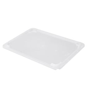 Deksel voor platte bak 8 l doorzichtig plastic xx2 Gilac