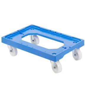 Sokkel met 4 draaiende wieltjes stalen deklaag. plastic xx13.5 250 kg plate_length 41.4 ABS Gilac