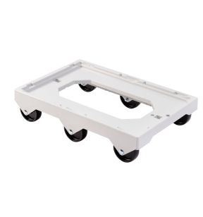 Sokkel 6 wielen roestvrij stalen as plastic xx13.5 250 kg plate_length 41.4 ABS Gilac