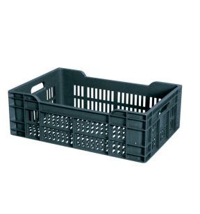 Open box Zonder deksel grijs plastic xx20 40 L geperforeerde bodem geperforeerde wanden Gilac