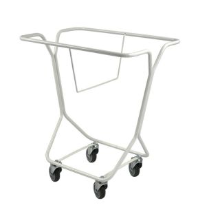 Wagen voor wasmand wit staal xx86 Gilac