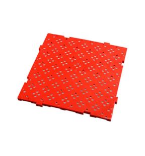 Vloerrooster vierkant rood plastic xx2.2 Gilac