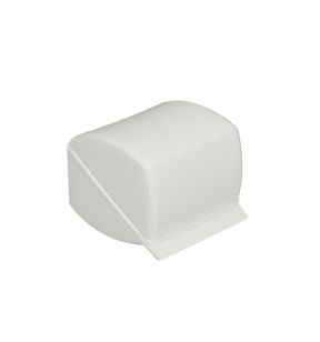 Porte papier hygiénique rectangulaire blanc plastique Gilac