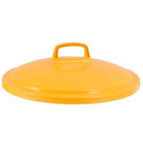 Deksel voor container 75 l geel plastic Ø 56 16 Gilac