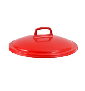 Deksel voor container 50 l rood plastic Ø 45.5 16 Gilac