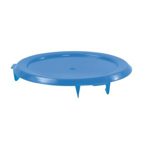 Deksel voor container 75 l blauw plastic Ø 61 8.5 Gilac
