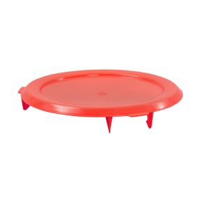 Deksel voor container 75 l rood plastic Ø 61 8.5 Gilac