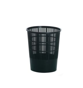 Corbeille à papier plastique noir Gilac