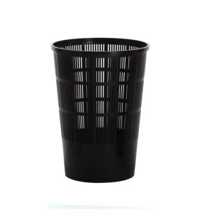Corbeille à papier plastique noir Gilac