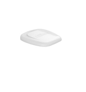 Couvercle pour support sac poubelle 120 L plastique blanc Gilac