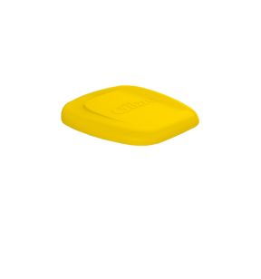 Couvercle pour support sac poubelle 120 L plastique jaune Gilac