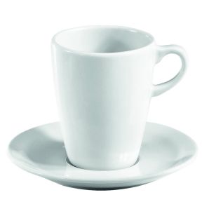 Sous tasse à thé rond blanc porcelaine culinaire Ø 15 cm Bourges Pillivuyt
