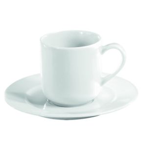Sous tasse à café rond blanc porcelaine culinaire Ø 13,4 cm Sancerre Pillivuyt