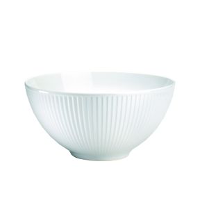 Saladier rond blanc porcelaine culinaire Ø 25 cm Plisse Pillivuyt