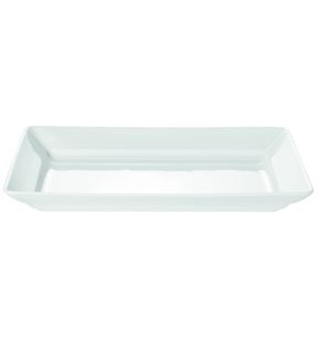 Plat rectangulaire blanc porcelaine culinaire 46 cm Pillivuyt