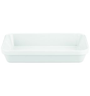 Plat rectangulaire blanc porcelaine culinaire 29,7x20,7 cm Pillivuyt