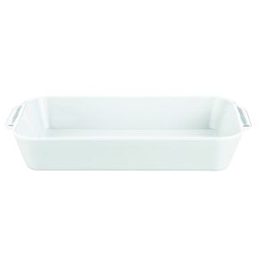 Plat rectangulaire blanc porcelaine culinaire 37,5x23 cm Pillivuyt
