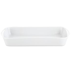 Plat rectangulaire blanc porcelaine culinaire 32x17,3 cm Pillivuyt