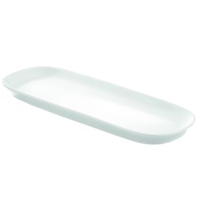 Plat rectangulaire blanc porcelaine culinaire 53 cm Pillivuyt