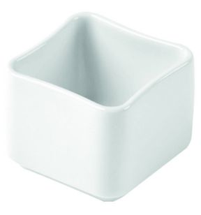 Ravier carré blanc porcelaine culinaire 6 cm Odyssee Pillivuyt