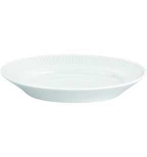 Plat ovale blanc porcelaine culinaire 17,5 cm Plisse Pillivuyt