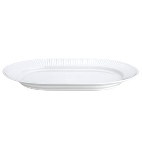 Plat ovale blanc porcelaine culinaire 36 cm Plisse Pillivuyt