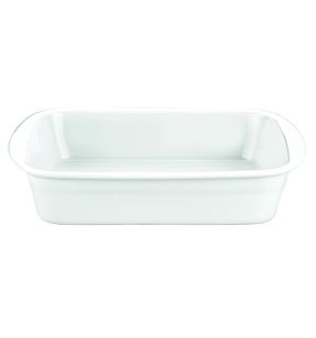 Plat à lasagnes rectangulaire blanc porcelaine culinaire 29x24 cm Pillivuyt