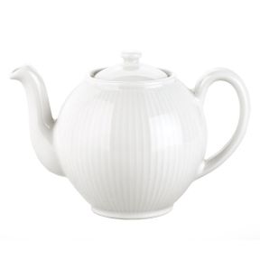 Théière blanc porcelaine culinaire 50 cl Plisse Pillivuyt
