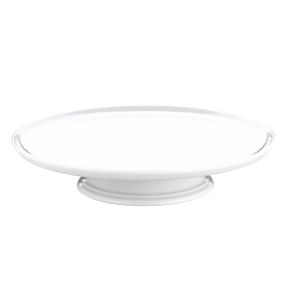 Plat à mignardises rond blanc porcelaine culinaire Ø 30 cm Patisserie Pillivuyt