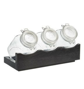 Display voor ontbijtgranen 3 kommen hout x17 6 L Good Morning Aps