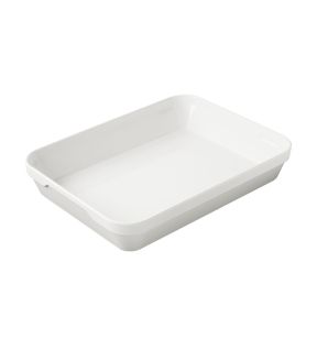 Plat rectangulaire blanc porcelaine culinaire 34,5x26 cm Les Essentiels Revol