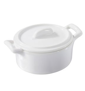 Kookpotje met deksel ovaal wit culinair 7.5 Belle Cuisine Revol