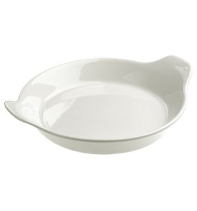 Plat à oreilles rond blanc porcelaine culinaire Ø 15 cm French Classics Revol