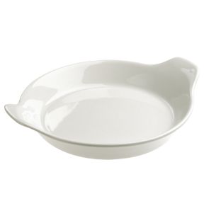 Plat à oreilles rond blanc porcelaine culinaire Ø 18 cm French Classics Revol