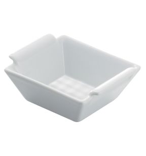 Coupelle carré blanc porcelaine culinaire 6 cm Bombay Revol