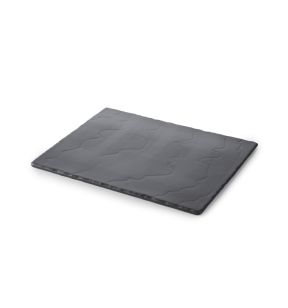 Plateau rectangulaire noir porcelaine culinaire 32,5 cm Basalt Revol