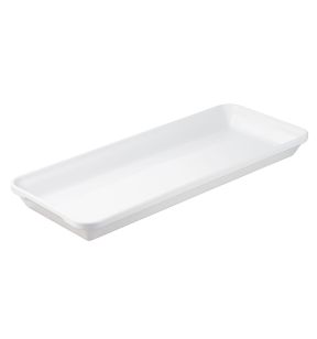 Plat rectangulaire blanc porcelaine culinaire 49,5x20 cm Les Essentiels Revol