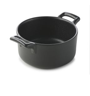 Cocotte rond noir porcelaine culinaire Ø 10 cm Belle Cuisine Revol