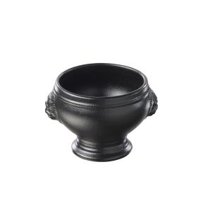 Soupière tête de lion rond noir porcelaine culinaire Ø 12,5 cm French Classics Revol