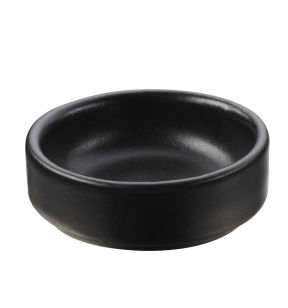 Coupelle rond noir porcelaine culinaire Ø 6,3 cm Cook And Play Revol