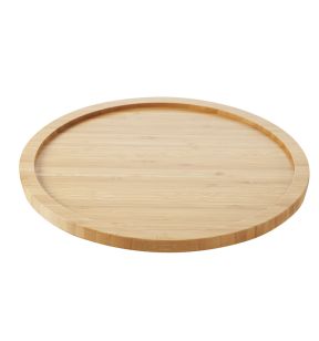 Dienblad rond beige bamboe Ø 34 Revol