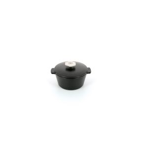 Cocotte rond noir porcelaine culinaire Ø 13,6 cm Revolution 2 Revol